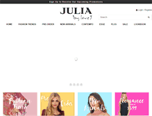 Tablet Screenshot of juliafashion.com